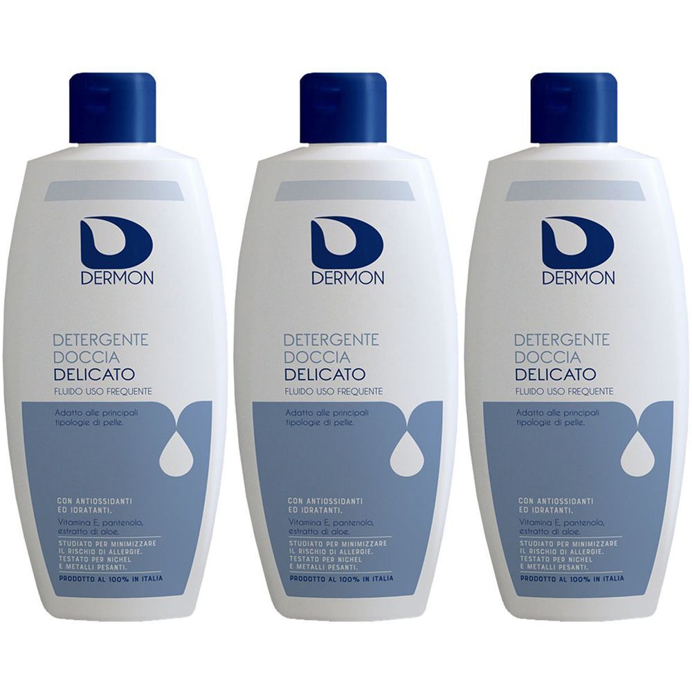 Dermon Detergente Doccia Delicato 3x400 ml Gel doccia