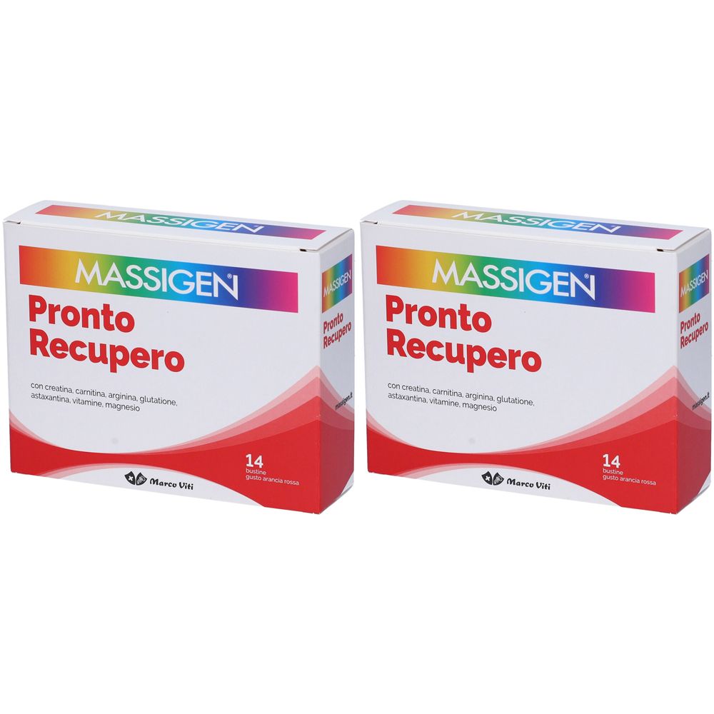 Massigen® Pronto Recupero Bustine Gusto Arancia Rossa 2x14x6 g Bustina