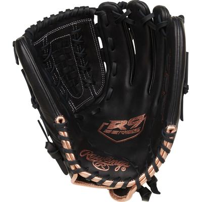 Rawlings R9 Series 12.5" Fastpitch Softball Glove - Left Hand Throw - Black Black