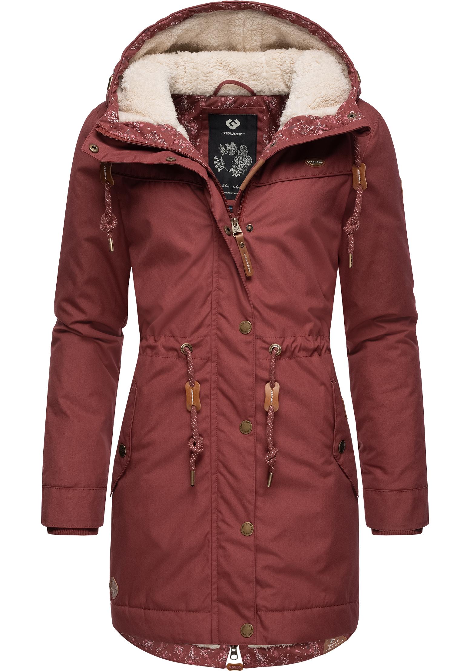 Winterjacke RAGWEAR "YM-Canny", Damen, Gr. 5XL (50), orange (terra), Außenmaterial: 65% Polyester, 35% Baumwolle, Innenfutter: 100% Polyester, Wattierung: 100% Polyester, tailliert Po-bedeckend, verstellbar Rippstrickbündchen mit... Image