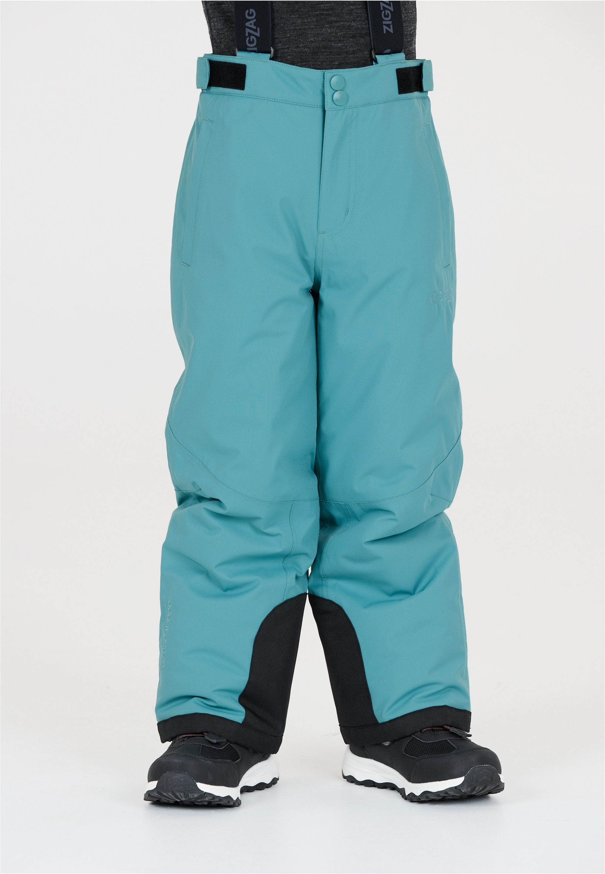 Skihose ZIGZAG "Provo", Kinder, Gr. 140, EURO-Größen, blau (aquablau), 100% Polyester, unifarben, lang, Hosen, mit 10.000 mm Wassersäule Image