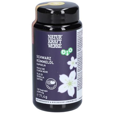 Schwarzkümmelöl Vegicaps a 595 mg Bio/kbA 120 St Kapseln Image