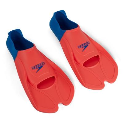 Speedo - Biofuse Training Fin - Schwimmflossen Gr 44-46 fluro tangerine /blau