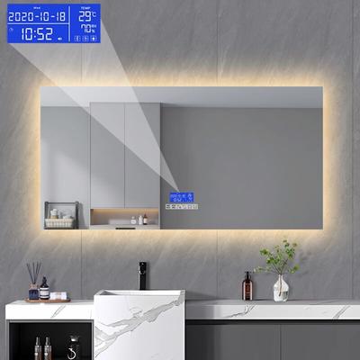 Dans Les Nuages - Badezimmerspiegel Rechteckig, mit led Beleuchtung, Antibeschlagfunktion, Image