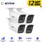 12MP ×4 Telecamera Videocamere di sorveglianza esterni Intelligente Rilevamento di persone e