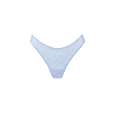 Plus Size Women's The Thong - Botanical Lace by CUUP in Breeze (Size 2 / S)