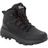 Outdoorwinterstiefel JACK WOLFSKIN "EVERQUEST TEXAPORE MID M", Damen, Gr. 41, schwarz, Leder, Textil, sportlich, Schuhe, Winterboots, Snowboots, Winterschuhe, wasserdicht & gefüttert