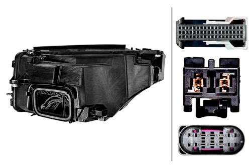 HELLA Hauptscheinwerfer 1EX 354 897-021 rechts 12V für MERCEDES-BENZ Image