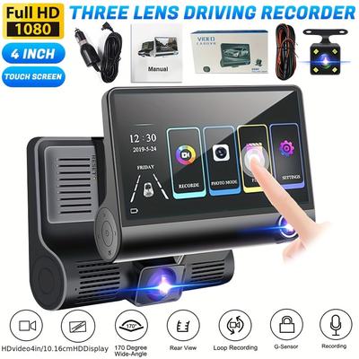 TEMU 1080p Car Dvr Dashcam Car Camcorder