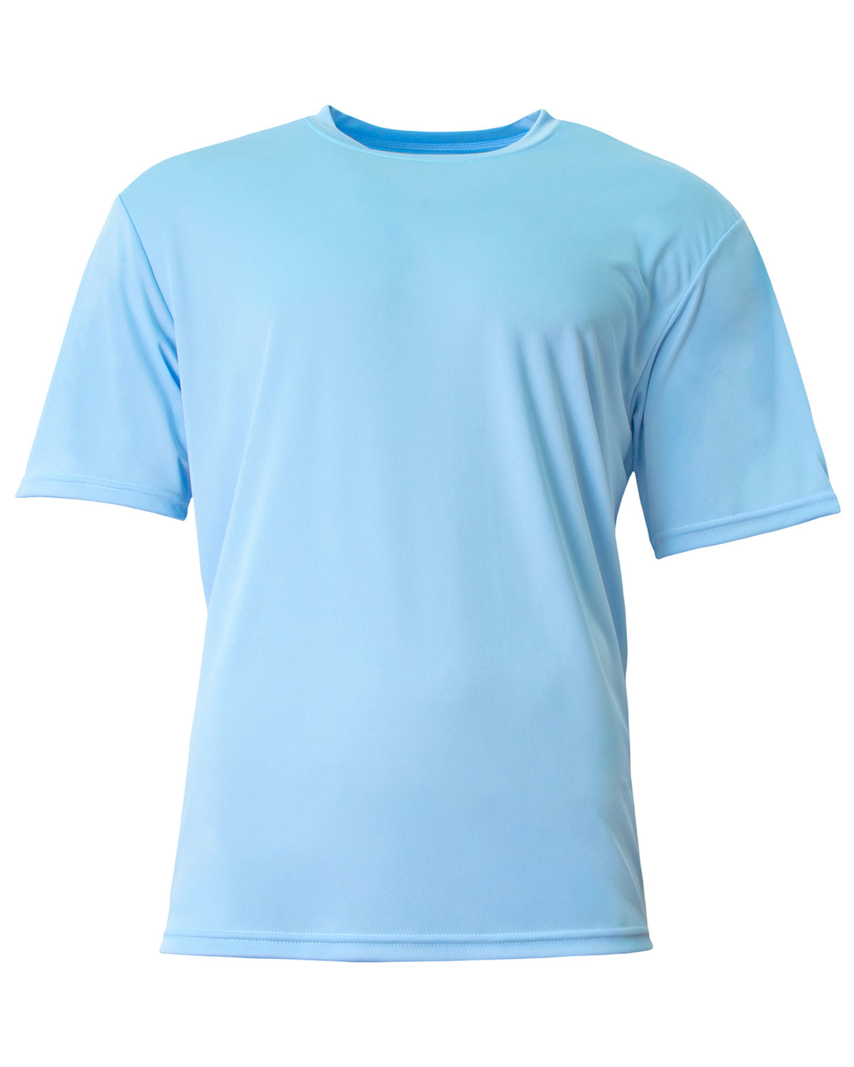 A4 NB3142 Youth Cooling Performance Crew T-Shirt in Sky Blue size Small | Polyester A4NB3142