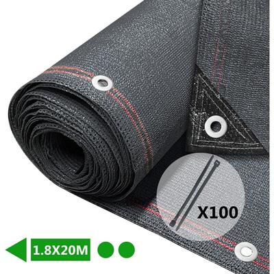 Vounot - Zaunblende 1.8×20m, Sichtschutz Zaun 230 g/m² hdpe Schattiernetz, Anthrazit Image