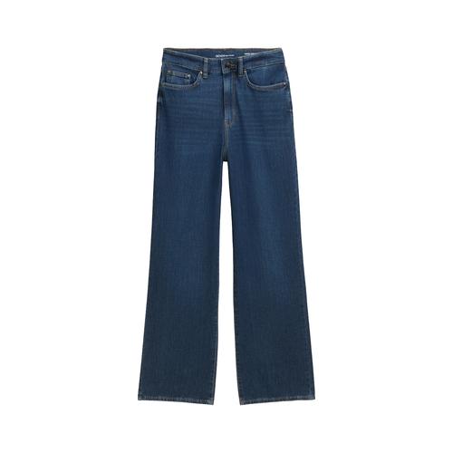 TOM TAILOR DENIM Damen Wide Leg Jeans, blau, Uni, Gr. M