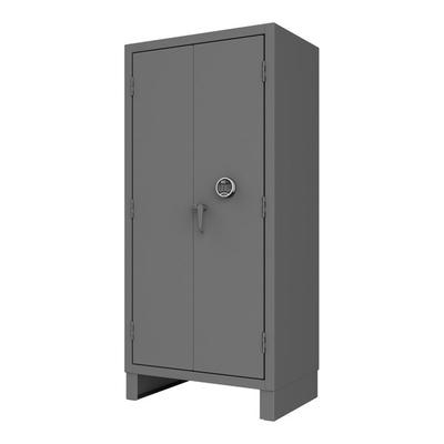 Durham Mfg 36" x 24" x 78" 14 Gauge Steel 4-Shelf Access Control Storage Cabinet with ProLogic Electronic Lock 3702PL-4S-95
