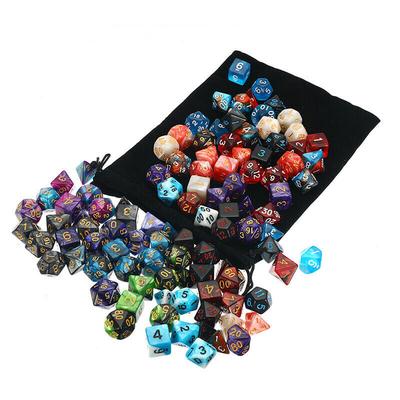 7x15 Typen 105pcs / set Perleffekt Mehrere Würfel Set Polyhedral Würfel Set DND RPG MTG Rollenspiel