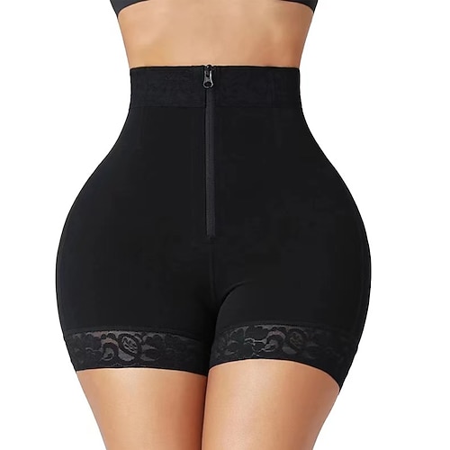 Damen-Höschen, Hüftverstärker, Shapewear, Reißverschluss, Bauchkontrolle, Fajas-Shorts, hoch taillierter Body Shaper, Boyshort-Unterwäsche, Home-Outfits Image
