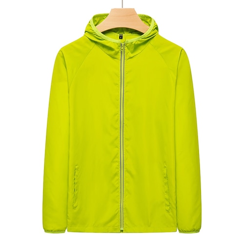 Damen Wanderjacke Sommer Frühling Draussen Sonnenschutz Atmungsaktiv Leichte Jacke Windjacke Reisen Weiß Königsblau Himmelblau Orange Grün Image