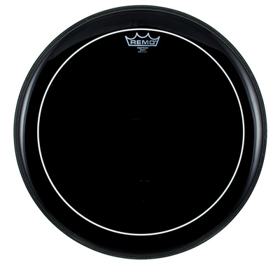 Remo 18" Pinstripe Ebony