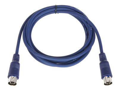 the sssnake SK366-2-BLU MIDI-Kabel blau