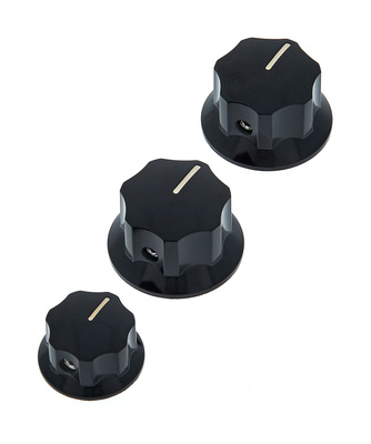 Fender Potiknopf Set für Jazz Bass schwarz