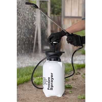 Drucksprüher - Unkrautsprüher - Giftsprüher - 5 Liter - Weiß Schwarz Image