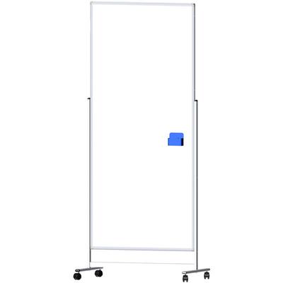 Mobile Trennwand Whiteboard - Doppelseitig magnetisch - 200x90 cm - Weiß