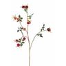 Set 4 Rose Artificiali Selvatica Composta da 4 Fiori Artificiali Altezza 83 cm rosso