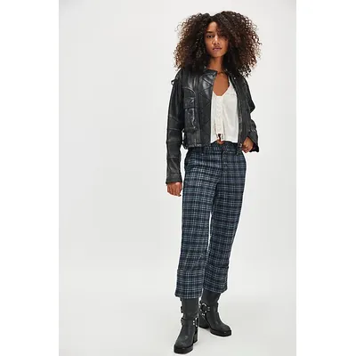 Parkway Cuffed Trousers at Free People in Indigo Combo, Size: US 6