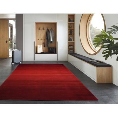 Wollteppich MY HOME "Violetta" Gr. 4, rot, B:160cm H:14mm L:230cm, Wolle, Teppiche, reine Wolle, handgewebt, weiche Haptik Image