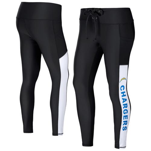 Damenbekleidung von Erin Andrews Schwarze Leggings der Los Angeles Chargers