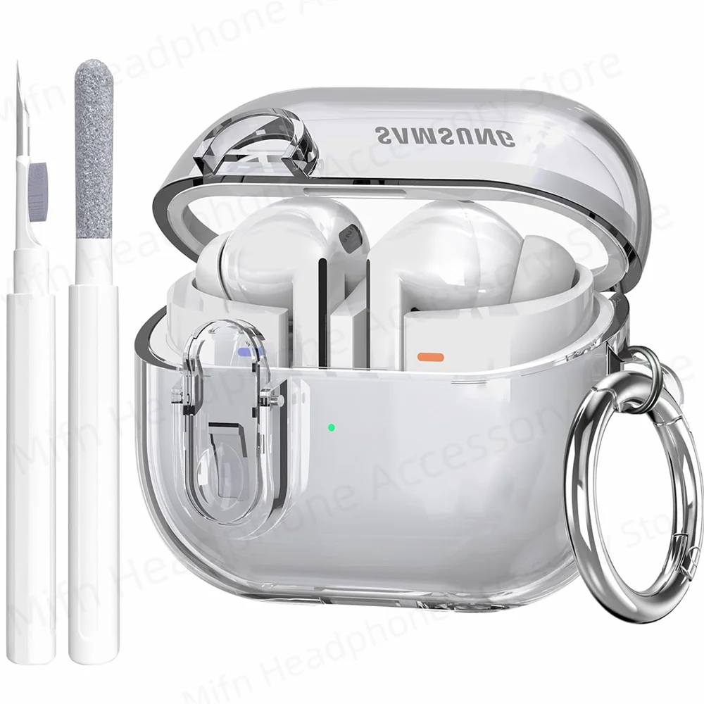 2024 Transparent lock with cleaning kit Case for samsung galaxy buds 3/galaxy buds3 pro for Galaxy Buds 3 3Pro Charging Cases