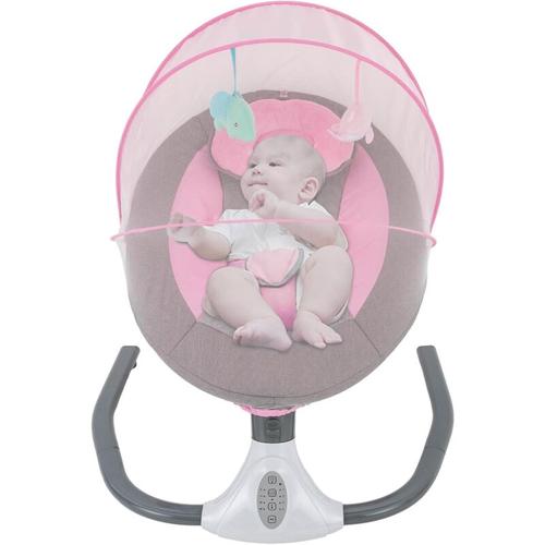 Gojoy - Elektrische Babyschaukel Babywippe 0-12 Kg Für Kinder Mit Bluetooth, Usb, Rosa