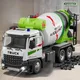 1/24 Miscelatore Elettrico Camion Giocattoli Modello di Auto In Lega Pressofuso Veicoli di Ingegneria Porte Aperta Suono Luce Tirare Indietro Giocattolo Regalo per I Bambini