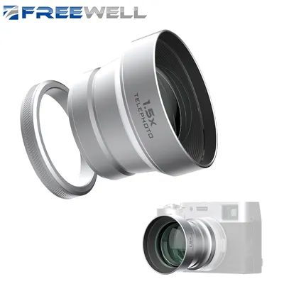 Freewell New Style Fujifilm HD 1,5x Teleobjektiv für Fuji X100VI und X100V Kameras Fotografiezubehör