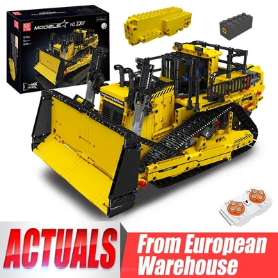 Mould King 15071/15084 Technischer LKW Baustein Fernbedienung D11 Bulldozer Modell Montage Ziegel Spielzeug Kinder Weihnachtsgeschenk Image