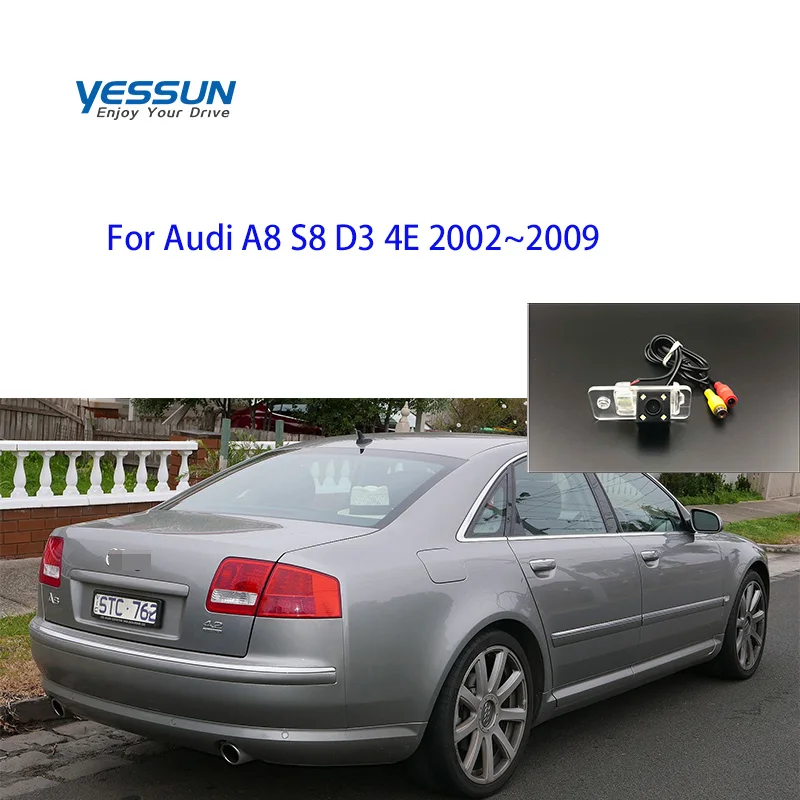 Hinten kamera für Audi A8 S8 D3 4E 2002 2003 2004 2005 2007 3008 2009 Auto CCD Nachtsicht Backup wasserdicht Einparkhilfe Image