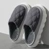 Große Größe 48 49 Neue Mode Männer Hausschuhe Wasserdichte Frauen Warme Plüsch Winter Wohnungen Hause Nicht Slip Rutschen Weiche Dicke Sohle Pelzigen schuh