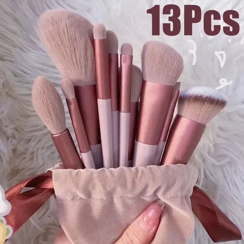 13 Stück Kosmetik pinsel Set Lidschatten Foundation BB Creme Concealer Frauen Kosmetik pinsel Lidschatten Rouge Puder Blending Schönheit