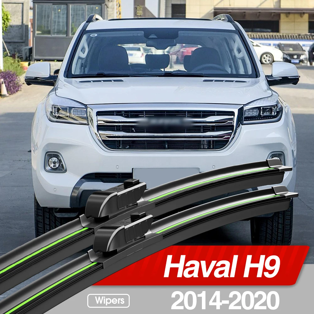 Für große Wand haval h9 2014-2017 Frontscheiben wischer blätter 2 stücke Windschutz scheiben fenster zubehör 2014 2020 Image