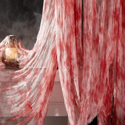 Horror Halloween Tuch Dekoration Gruselige Gaze Stoff Tuch Gruselige Spukhaus Prop für Halloween Party Home Decor Image