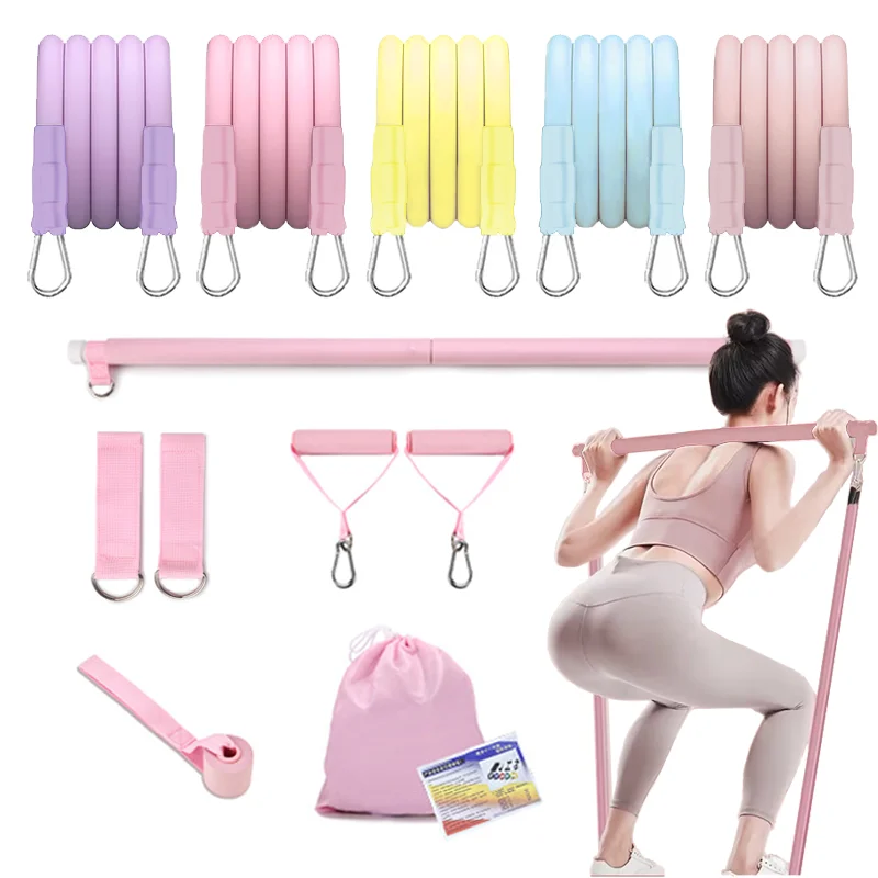 Macaron Farbe Spannung Seil Spanner Spann gürtel elastisches Seil Fitness Set Trainings gürtel Fitness Training Haushalts geräte
