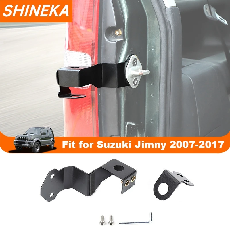 SHINEKA Auto-Antennenhalterung, Ständerhalterung für Suzuki Jimny 2007–2017, Autoantennen, Stützhalter, Außenzubehör, schwarzes Eisen Image