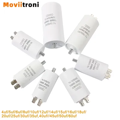 CBB60 Startkondensator 450 V Doppeleinsatz Elektrische Ersatzmotor-Betriebskondensatoren mit Image