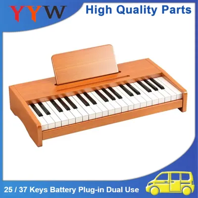 25/37 Tasten Holz Hand klopft Xylophon Mini tragbare USB Digital Piano multifunktion ale elektronische Tastatur Musik instrument