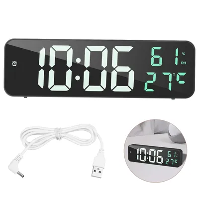 Digital Alarm Clock with Temp Date Display 3 Level Dimmable Digital Clock Electronic Alarm Clock