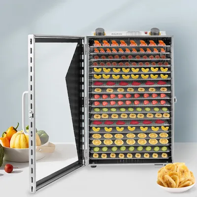 Food Dehydrator 18 Stainless Steel Trays Food Dehydrator Machine Jerky Dryer With Digital Adjustable