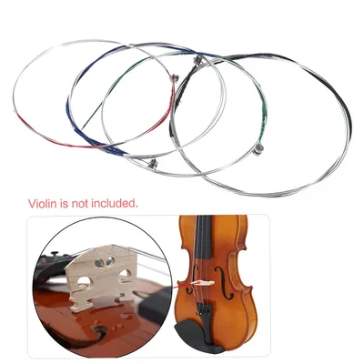 Full Set High Quality Violin Strings Size 4/4 & 3/4 Violin Strings Steel Strings G D A and E Strings