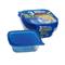 Dowin 021502 - 3PK Small Square Container w/Lids (20oz, 591ml) (2150) Household tools