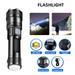 GARENAS Outdoor Strong Light Flashlight Super Brigh Telescopic Focus Emergency Flashlight Long Range Strong Light Outdoor Camping Torch for Outdoor Sport Men Gifts(Black)