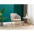 Sedia Tessuto e Hevea Beige - Lotto di 2 - JELISA