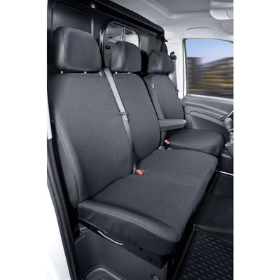 Walser - Passform Sitzbezug aus Stoff kompatibel mit Mercedes-Benz Viano/Vito, Einzelsitz Armlehne Image